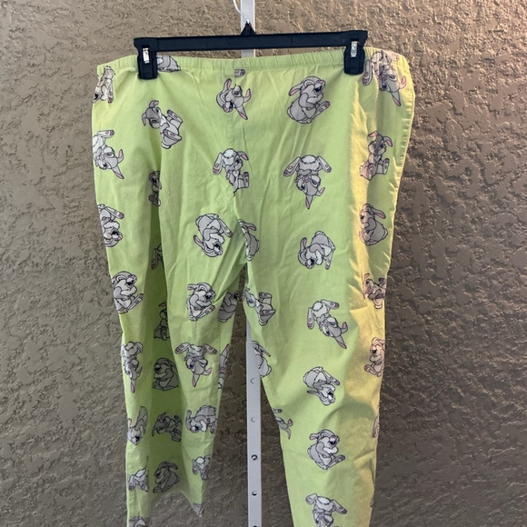 Disney Thumper Women's Pajama Pants Size L Green White gray pink blue - Picture 6 of 12
